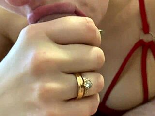 Young blonde housewife with long hair performs blowjobs in the morning, kisses passionately, and has sex all day before bed.