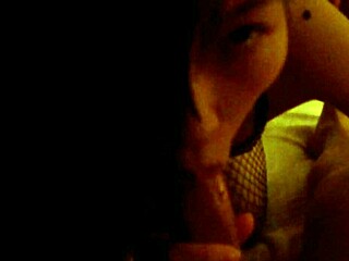 Wild Chinese Bar Girl Seduces with Stockings and Soulful Moans