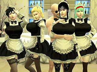 goku frees his wife from slavery and punishes her hard in dragon ball porn!