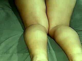 latina wife takes big ass anal creampie on all fours in red room