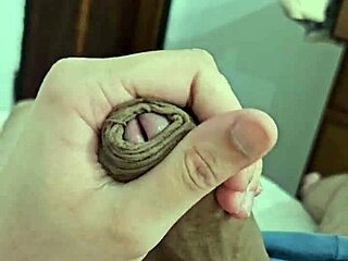 Juicy Brazilian Twink Cock Dripping with Raw Desire