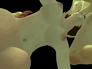 Hot Brunette Takes Dick From Both Ends In 3D Porn With Deepthroat And Doggy Pussy Fucking