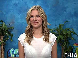 Relaxing oil massage session with soothing techniques