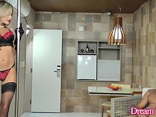 Blonde Tranny Dani Peterson: Cock-Hungry Blowjob Expert