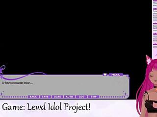 vtuber says, 'playing lewd idol project with big tits in lingerie'