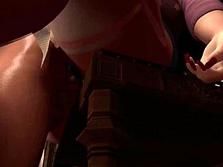 I fucked this hot asian milf maid in the ass after she blowed me off in 3d porn