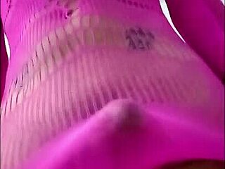 Ts Angelique Dances Seductively In Pink Lingerie, Reaching Orgasm Through Intense Solo Masturbation And Ass Play