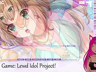 vtuber says, 'playing lewd idol project with big tits in lingerie'