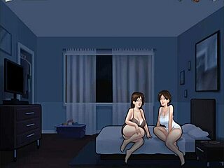 Stepmom and her friend fuck stepson in missionary position