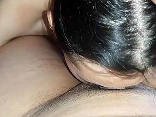 my girlfriend licked my pussy while the neighbor masturbated.