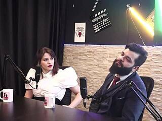 Lady Snow and Lord Kenobi in Sheer Red Lingerie