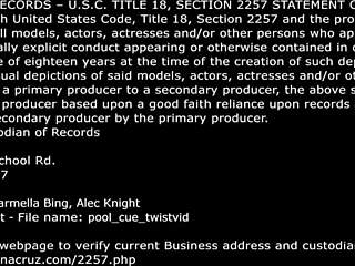 Carmella Bing feels intense pleasure getting nailed doggystyle on pool table.