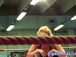 Tattooed European Babe In Lesbian Wrestling, Pussylicking And Catfighting