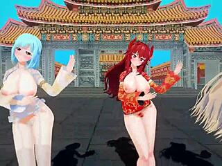 chinese virtual youtubers in mmd celebrate new year with kkvmd by kuno hiro. wow, it's amazing!