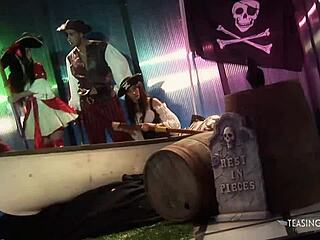 Naughty pirates fucking bent over