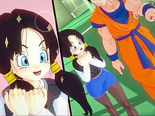 Android 18 fucks Gohan with Videl