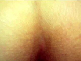 the kitten begs for milk, getting bent over in doggystyle for internal creampie.