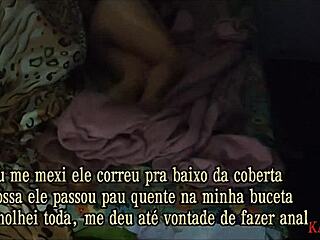 Tia Safada Seduces Nephew Sharing Bed for Weekend Outdoor Fun