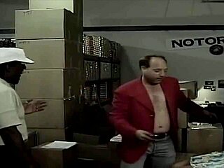 Ebony deepthroats to keep her job. She gets a facial pop.