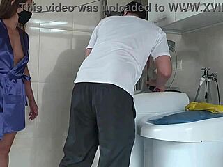 Slutty Wife Provokes Technician