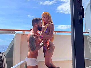 end of year on the cruise we fucked on board our cabin balcony