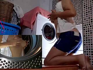 Housewife Gets Wild Domination Fuck in Laundry Room