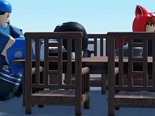 roblox arsenal clip leaves me stunned with short-haired babe bent over in wild doggystyle