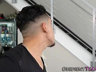 why does this dominated teen 18+ suck my monster cock?