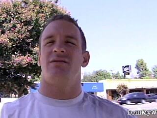 Horny blonde wife gets nailed by a stranger in her home.