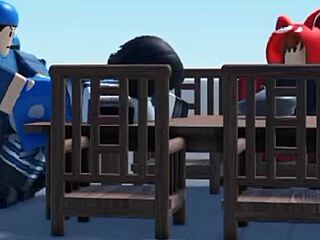 roblox arsenal clip leaves me stunned with short-haired babe bent over in wild doggystyle