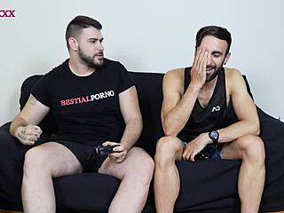 i bet my friend a blowjob playing game with zeus ray