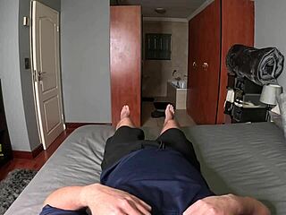 Hot Babe Gives Guy Sexy Slow Blowjob And Handjob Topless POV