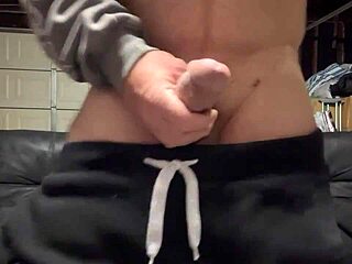 Stroking My Monster Cock So Hard!