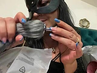 Milfycalla tries new kinky toys and buttplug in sexy lingerie