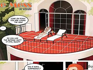 the mess part 2 - submissive maid gets disciplined on balcony by her boss