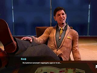 look at this girl flashing breasts in a red suit in FashionBusiness E1 72