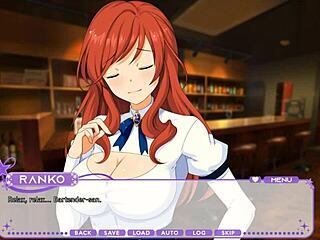 Sexy redhead milf in lewd anime game