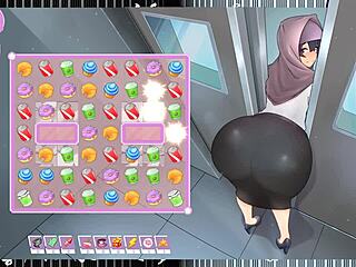 Tsundere Milf Feels Embarrassed as Ass Gets Stuck in Elevator Without Panties