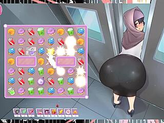 Tsundere Milf Feels Embarrassed as Ass Gets Stuck in Elevator Without Panties