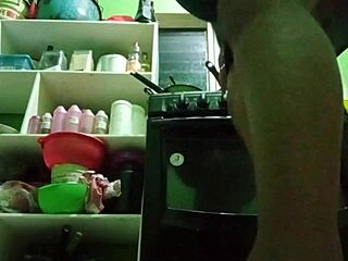 Stepmother sends video in dress without panties