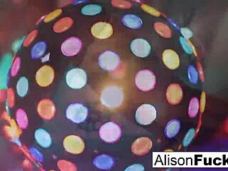 sexy big-boobed babe alison tyler teases at disco