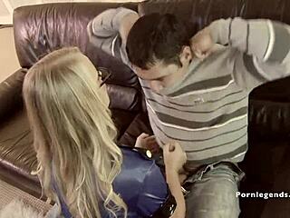 dora venter, blonde pornstar, chats online before blowjob scene