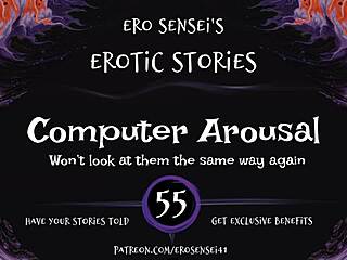 Erotic audio for women on computer, arousing in reality