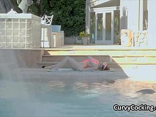 Nala Brooks was fucking poolside with her big boobies bouncing. That monster cock made it hardcore outdoor fun.