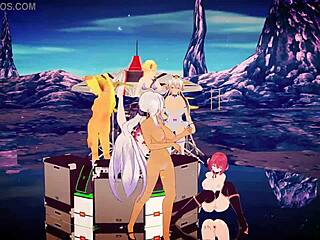 Engel dances erotically in MMD