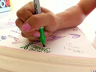 gracie glam 19 yo cutie huge cock pov blowjob and swallow cum load of her lillipop