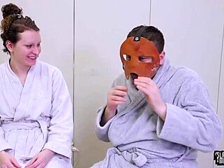 Submissive gets throat fucked with piercing and gagging in hd fetish