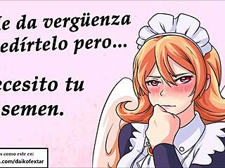 Joi hentai maid jerks off!