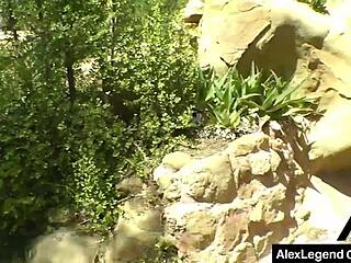 Jodi Taylor nailed by Alex Legend in backyard