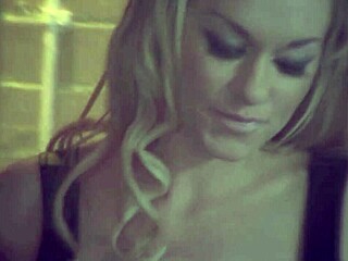 Blonde Sucks Tied-Up Guy's Dick Under BDSM Mask